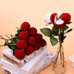 Red Velvet Flocked Jewelry Display Ring Rose Box Combo (Pack of 10) - Image 7