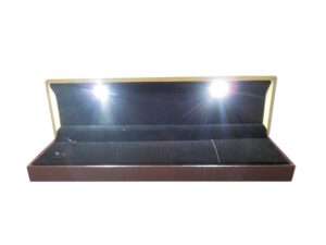 Wooden LED Chain Necklace Box Gift Box 9″X 2.5″ Inch