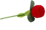 Red Velvet Flocked Jewelry Display Ring Rose Box Combo (Pack of 15) - Image 2