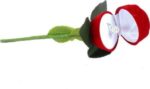 Red Velvet Flocked Jewelry Display Ring Rose Box Combo (Pack of 10) - Image 8