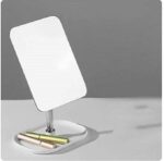 Square Dish Beauty Mirror | Folding Portable Tabletop Saving and Makeup Desk Vanity countertop Mirrors with Stand For Dressing| Jewelry |Parlor |Travel Best Wish for Gift Men Women(MultiColor-1Pcs) - Image 6