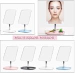 Square Dish Beauty Mirror | Folding Portable Tabletop Saving and Makeup Desk Vanity countertop Mirrors with Stand For Dressing| Jewelry |Parlor |Travel Best Wish for Gift Men Women(MultiColor-1Pcs) - Image 5
