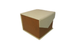 Cream Jewelry, Bangle, Watch, Box (With Pillow) 4"x 4"x 3"INCH (Lx Bx H) Gift, Storage ,Vanity Box - Image 6