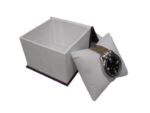 Purple Jewelry, Bangle, Watch, Box (With Pillow) 4"x 4"x 3"INCH (Lx Bx H) Gift, Storage ,Vanity Box