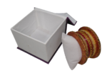 Purple Jewelry, Bangle, Watch, Box (With Pillow) 4"x 4"x 3"INCH (Lx Bx H) Gift, Storage ,Vanity Box - Image 6