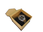 Brown Jewelry, Bangle, Watch, Box (With Pillow) 4"x 4"x 3"INCH (Lx Bx H) Gift, Storage ,Vanity Box