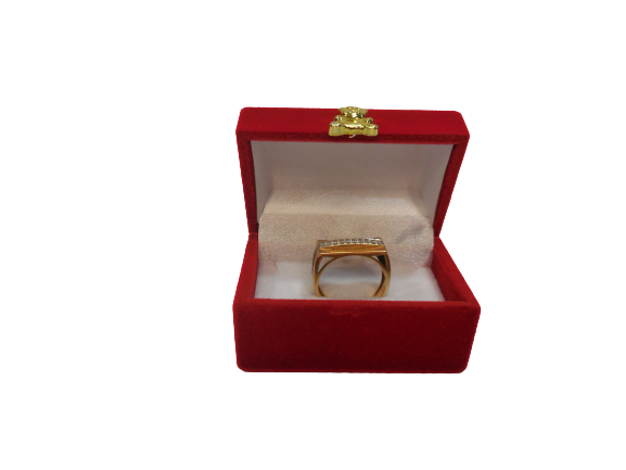 Custom Wooden Box for 3 Rings - Triple Ring Box for Wedding Ceremony