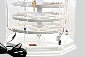 Electric Earring Rotating Display Stand 6 Layer ON-OFF Switch (Acrylic)(Led) - Image 2