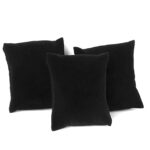 Small Bracelet Watch Pillow Bangle Cushions for Jewelry Displays, 4x3 inch (Black Velvet) (6 Pcs) - Image 5