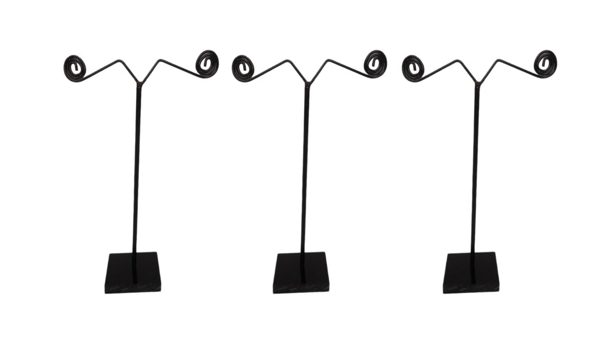 Steel Earing Display Stand Combo Black (Pack Of 3) - Image 1