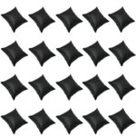 20 Pcs PU Leather Small Bracelet Watch Pillow Bangle Cushions for Jewelry Displays, 4x3 inch
