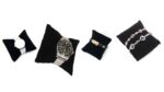 12 Pcs PU Leather Small Bracelet Watch Pillow Bangle Cushions for Jewelry Displays, 4x3 inch - Image 10