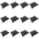 Small Bracelet Watch Pillow Bangle Cushions for Jewelry Displays, 4x3 inch (Brown Velvet) (12 Pcs)