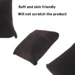 Small Bracelet Watch Pillow Bangle Cushions for Jewelry Displays, 4x3 inch (Brown Velvet) (20 Pcs) - Image 2