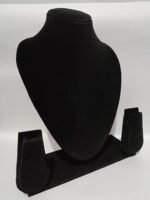 Heavy Velvet Jewellery Necklace Earring Display Stand (10 Inch) - Image 3