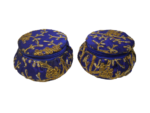 Jewellery Bangle Box Embroidery Matki Fancy (Blue) (Combo 2 Pcs)