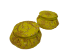 Jewellery Bangle Box Embroidery Matki Fancy (Yellow) (Combo 2 Pcs) - Image 2