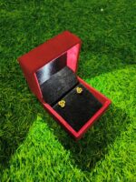 LED Light Velvet Jewellery Earring Box 3" x 3" INCH (Red) - Image 3