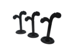 Band Plastic Earing Stand Combo (Black) (Pack of 3) - Image 3