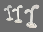 Band Plastic Earing Stand Combo (White) (Pack of 3) - Image 2