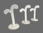 Band Plastic Earing Stand Combo (White) (Pack of 3) - Image 3