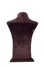 Fiber Jewellery Necklace Display Stand In Sued Velvet 12 Inch (Brown) - Image 5