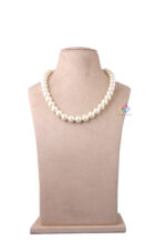 Fiber Jewellery Necklace Display Stand In Sued Velvet 12 Inch (Cream)