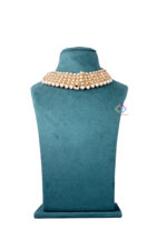 Fiber Jewellery Necklace Display Stand In Sued Velvet 12 Inch (Green)