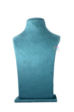 Fiber Jewellery Necklace Display Stand In Sued Velvet 12 Inch (Green) - Image 5