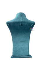 Fiber Jewellery Necklace Display Stand In Sued Velvet 12 Inch (Green) - Image 4