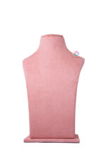 Fiber Jewellery Necklace Display Stand In Sued Velvet 12 Inch (Pink) - Image 3