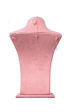 Fiber Jewellery Necklace Display Stand In Sued Velvet 12 Inch (Pink) - Image 5