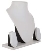 Jewellery Necklace Earring Display Stand 18 Inch White - Image 3