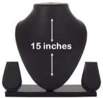 Jewellery Necklace Earring Display Stand 15 Inch Black