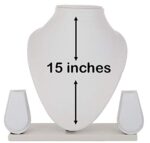 Jewellery Necklace Earring Display Stand 15 Inch White
