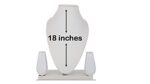 Jewellery Necklace Earring Display Stand 18 Inch White