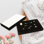 Ring Velvet Jewelry Organizer Tray Stackable Drawer And Storage Display Rings (Black) - Image 5