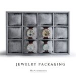 12 Watch Sued Velvet Tray Jewellery Watch Drawer Stackable ( 2 in 1 Tray)