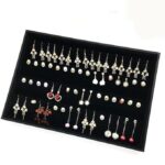 VelVelvet Jewellery Drawer Organizer Tray Stackable Jewellery Earring Tray 13"x 10" INCH (30 Pair Earring) - Image 3