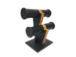 2 Roll Black Wooden Bangle Display Stand (Black) - Image 5
