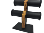 2 Roll Black Wooden Bangle Display Stand (Black) - Image 3