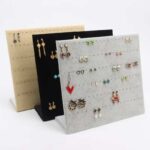 60 Hole Earring & Nosepin Stand Grey in Velvet
