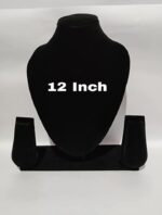 Heavy Velvet Jewellery Necklace Earring Display Stand (12 Inch)