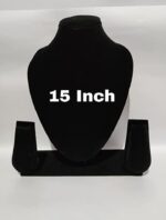 Heavy Velvet Jewellery Necklace Earring Display Stand (15 Inch)