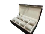 8 Roller Heavy Leather Jewellery Bangle Roller Peti (Beige) - Image 2