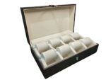 8 Roller Heavy Leather Jewellery Bangle Roller Peti (Beige)