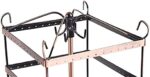 Jewellery Earring Rotating Display Metal Copper Display Stand for Shop (4 Tier) (Height =12 Inch) - Image 4