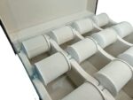 12 Roller Heavy Leather Jewellery Bangle Roller Peti (Beige) - Image 5