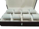 8 Roller Heavy Leather Jewellery Bangle Roller Peti (Beige) - Image 3