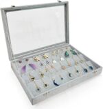 Velvet Earring Jewellery Drawer Organizer Box Drawer and Storage Display - Image 2